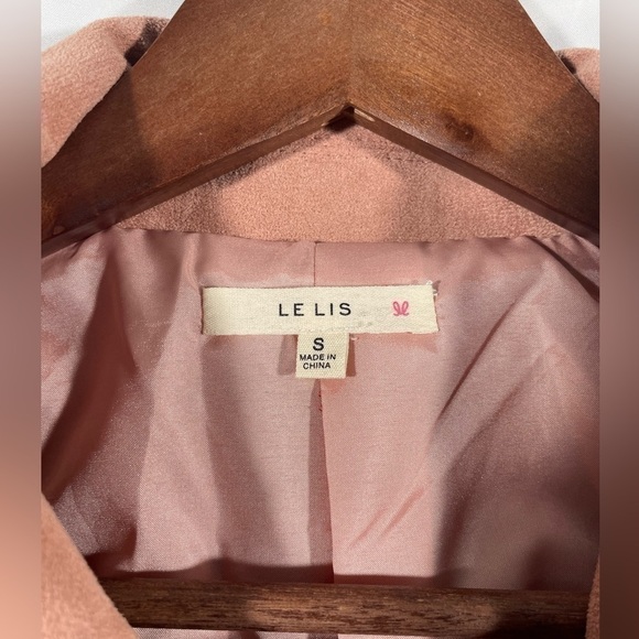 Le Lis Moto Jacket Womens Full Zip Suede Outerwear Size Small - Picture 4 of 11